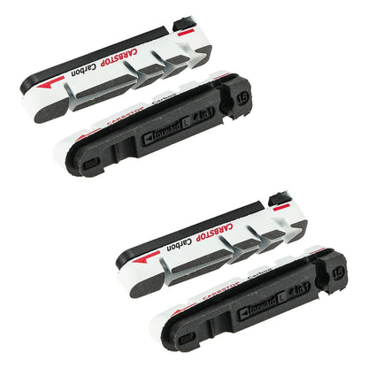 Par de Patines Cartuchos BBB CARBSTOP Universal Carbono