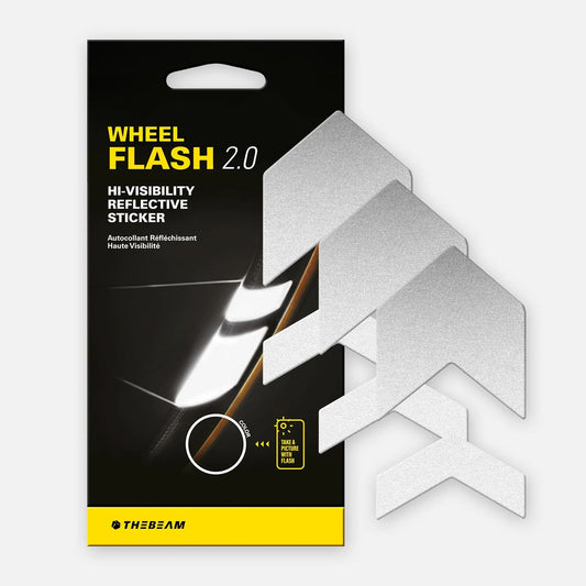 THE BEAM WHEEL FLASH 2.0 Pegatinas reflectantes Plata