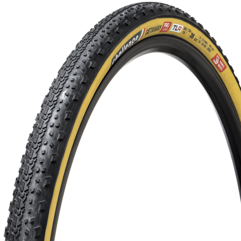 Neumático CHALLENGE OPEN GETAWAY 700x36c Tubeless Ready Beige