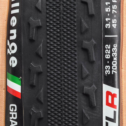 Neumático CHALLENGE GRAVEL GRINDER 700x33c Tubeless Ready Beige
