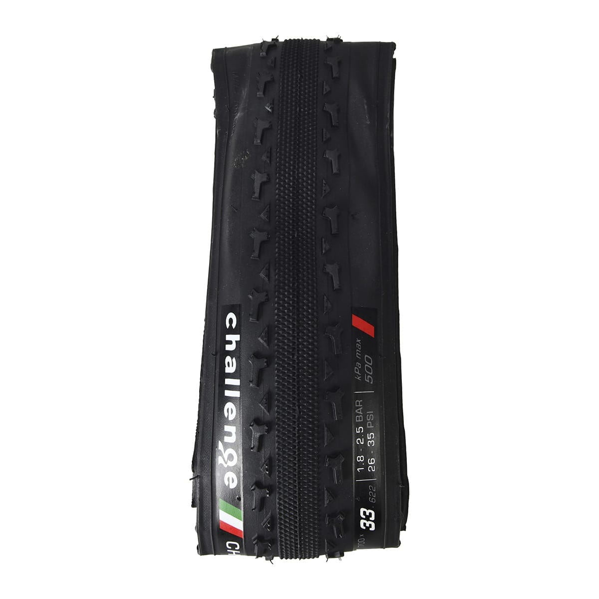 Pneu CHALLENGE CHICANE 700x33c Tubeless Ready Souple Noir