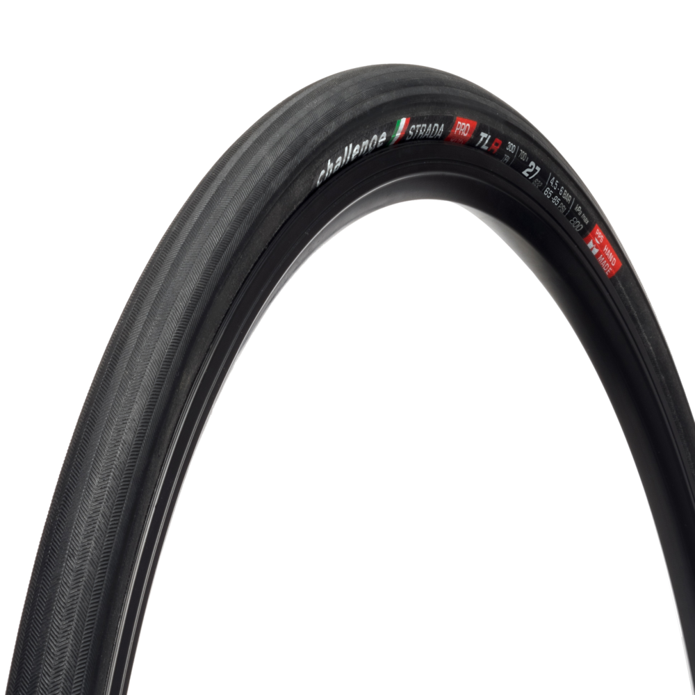 Neumático CHALLENGE STRADA 700x27c Tubeless Ready Negro