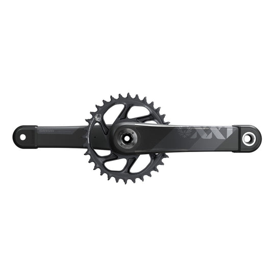 Juego de bielas monoplato de 12 velocidades SRAM XX1 EAGLE DUB estándar/FAT gris