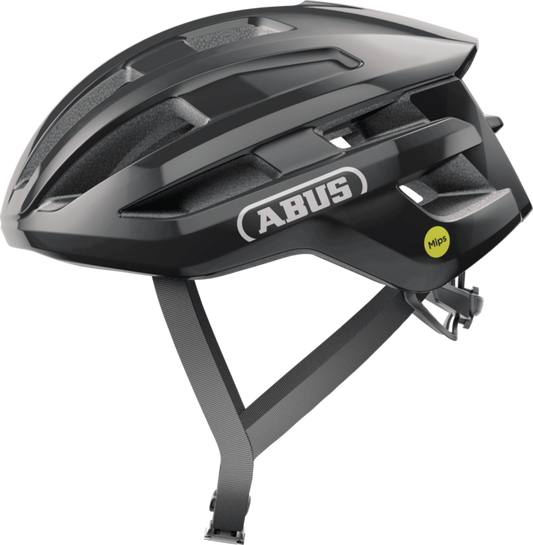 Casco de carretera ABUS POWERDOME MIPS Negro brillante
