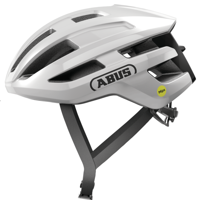 Casco de carretera ABUS POWERDOME MIPS Blanco Brillante