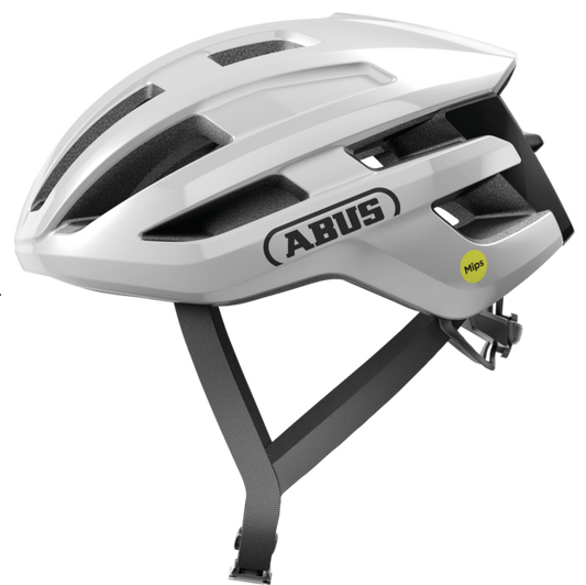 Casco de carretera ABUS POWERDOME MIPS Blanco Brillante