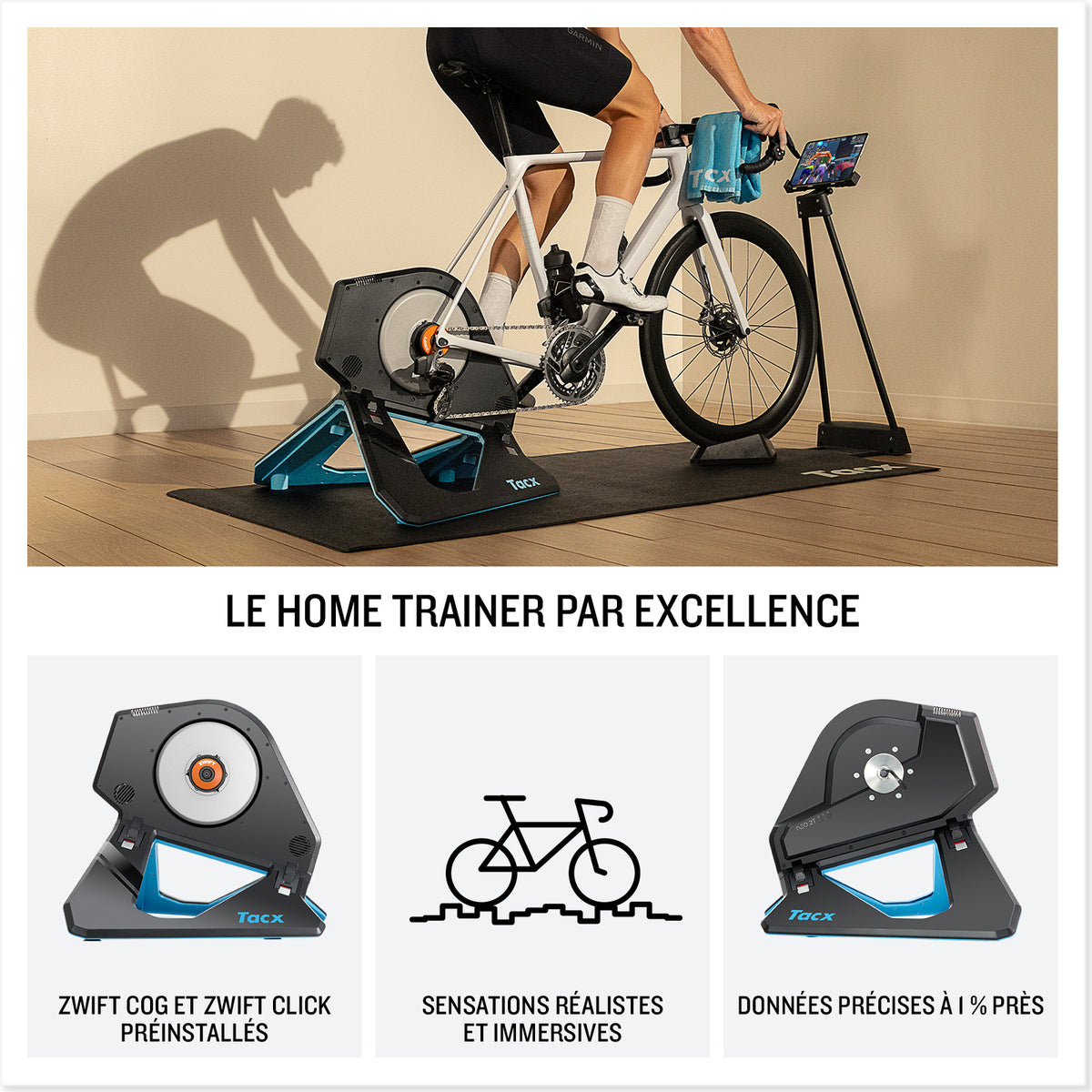 Rodillo de entrenamiento TACX NEO 2T SMART T2875 versión COG&CLICK