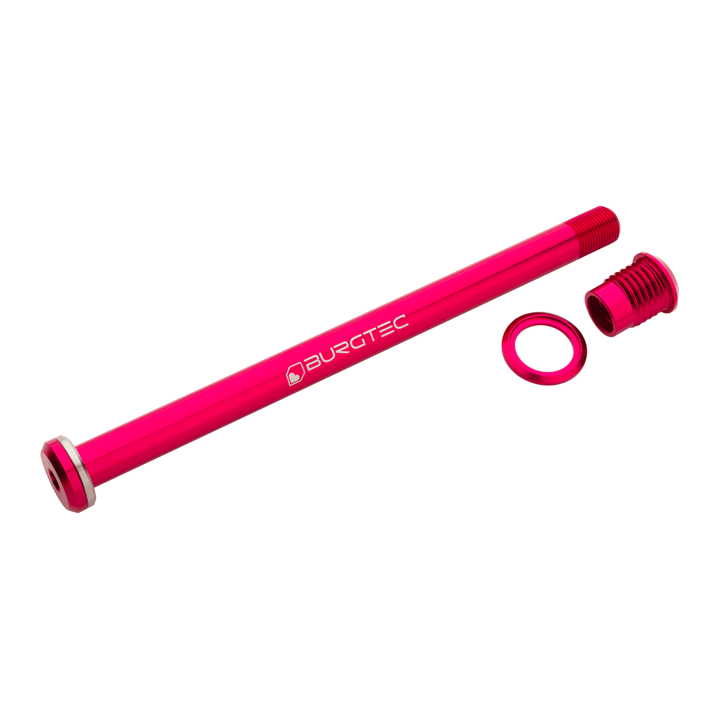 BURGTEC Eje de rueda trasera 173.7mm para cuadros Santa Cruz Pink