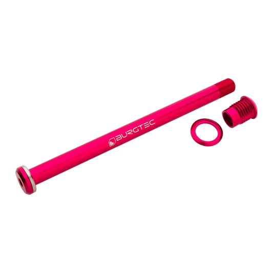 BURGTEC Eje de rueda trasera 173.7mm para cuadros Santa Cruz Pink