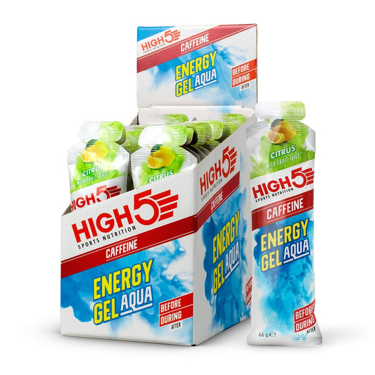 HIGH5 ENERGY GEL Aqua Cafeína (66g) Limón