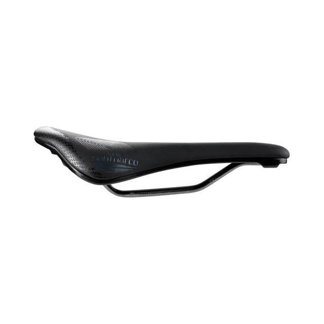 Sillín SAN MARCO SHORTFIT 2.0 SHIELD SUPERCOMFORT OPEN-FIT RACING L3, 155 mm de ancho, raíles de acero Xsilite, negro