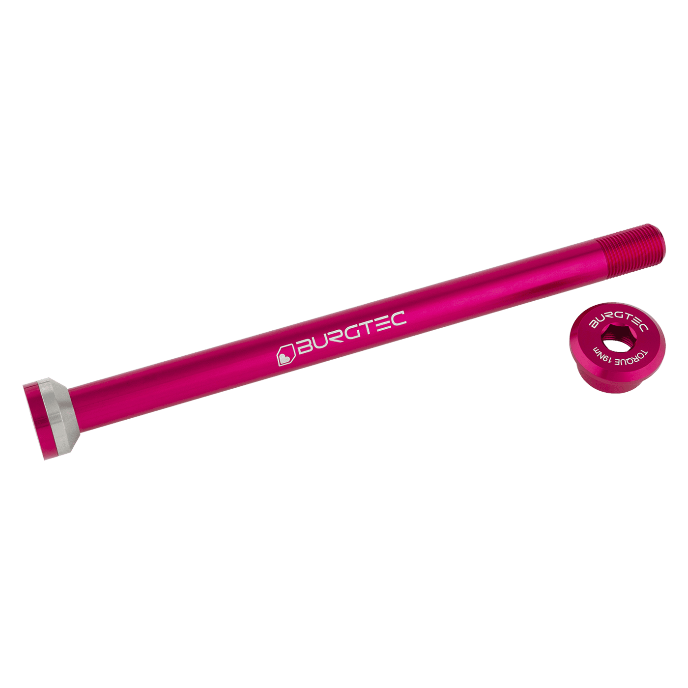 BURGTEC Eje de rueda trasera de 171mm para cuadros de transición rosa