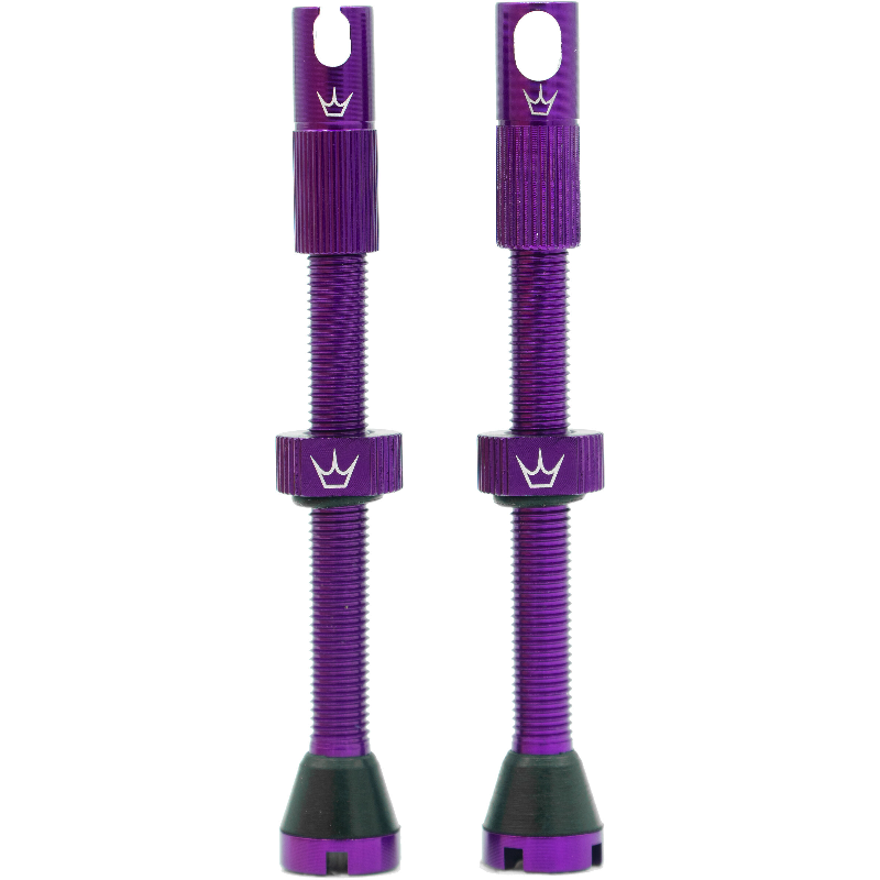 PEATY'S x Chris King MK2 Presta 80 mm Válvulas Tubeless (x2) Violeta