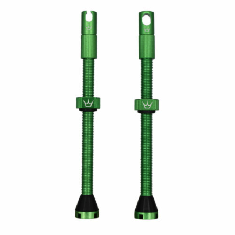PEATY'S x Chris King MK2 Presta 80 mm Válvulas Tubeless (x2) Verde