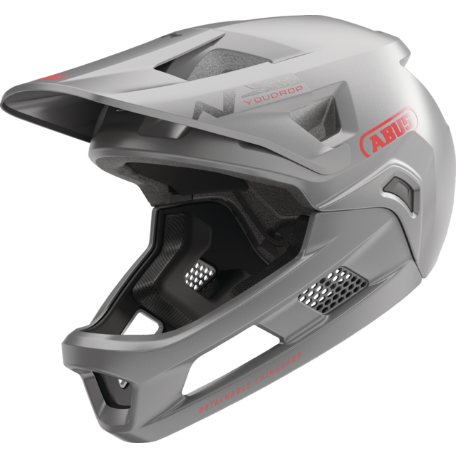 Casco de BTT ABUS YOUDROP FF Junior Gris
