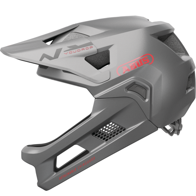 Casco de BTT ABUS YOUDROP FF Junior Gris