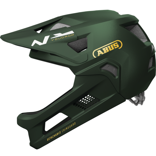 Casco de BTT ABUS YOUDROP FF Junior Moss Verde
