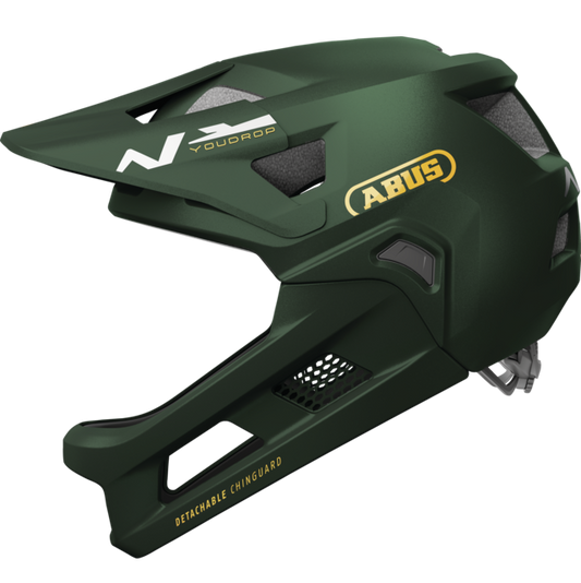 Casco de BTT ABUS YOUDROP FF Junior Moss Verde
