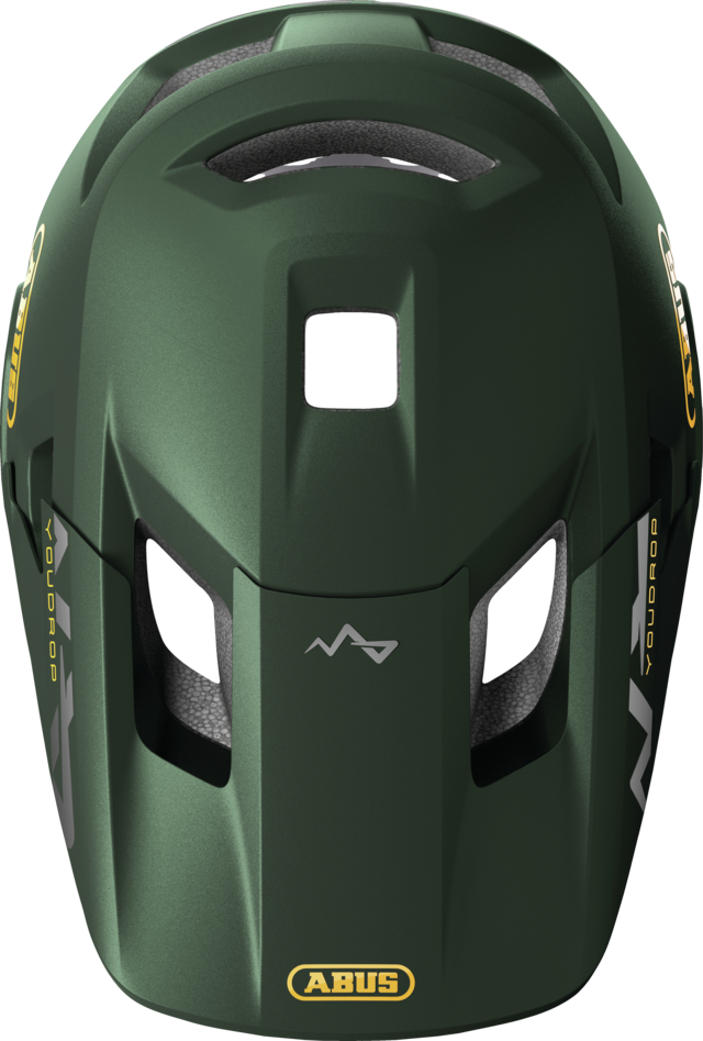 Casco de BTT ABUS YOUDROP FF Junior Moss Verde