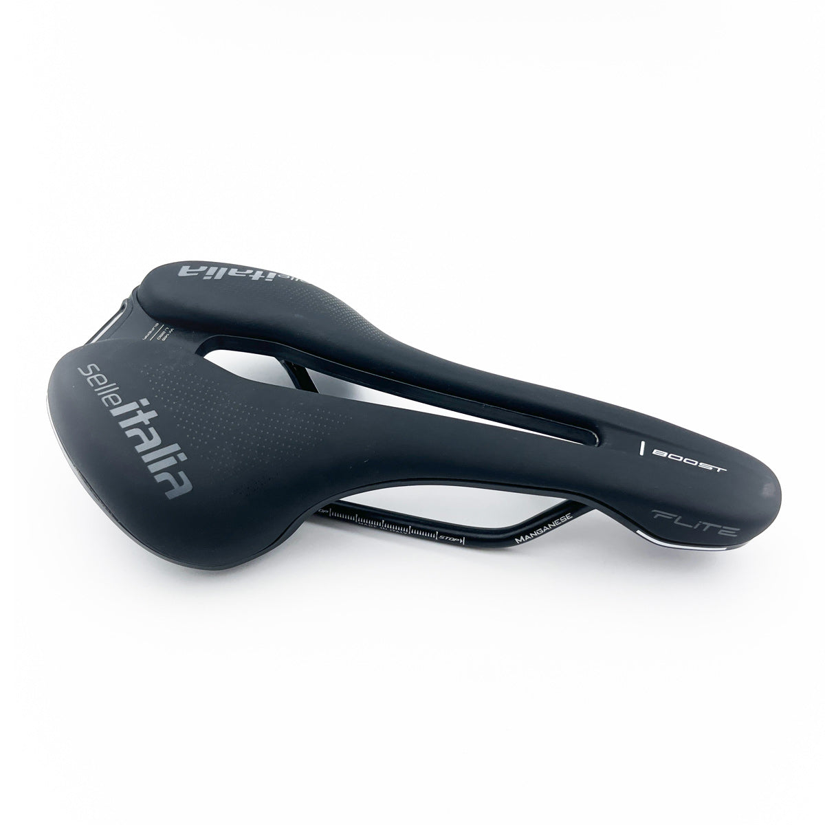 Sillín SELLE ITALIA FLITE BOOST SUPERFLOW L Raíles Manganeso Negro