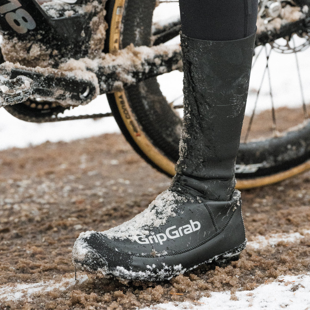 Cubrezapatillas GRIPGRAB AQUASHIELD WATERPROOF WINTER ROAD negros