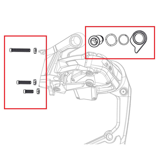 SRAM RED AXS E1 Max 36T Tornillo de empuje del desviador trasero