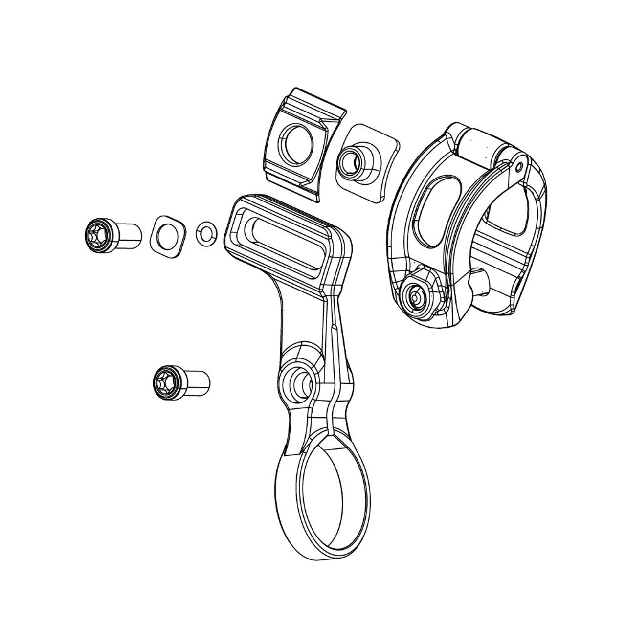 Soporte de montaje SRAM para AXS LEFT POD Control (sin soporte MMX)