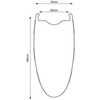 Rueda Delantera SCOPE Artech 8.T Tubeless Ready (Centerlock) Blanco