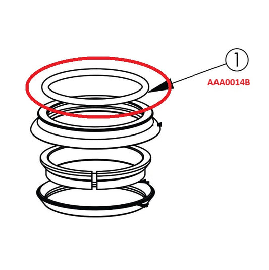 Junta superior azul CANE CREEK 40 1-1/8" ZS44