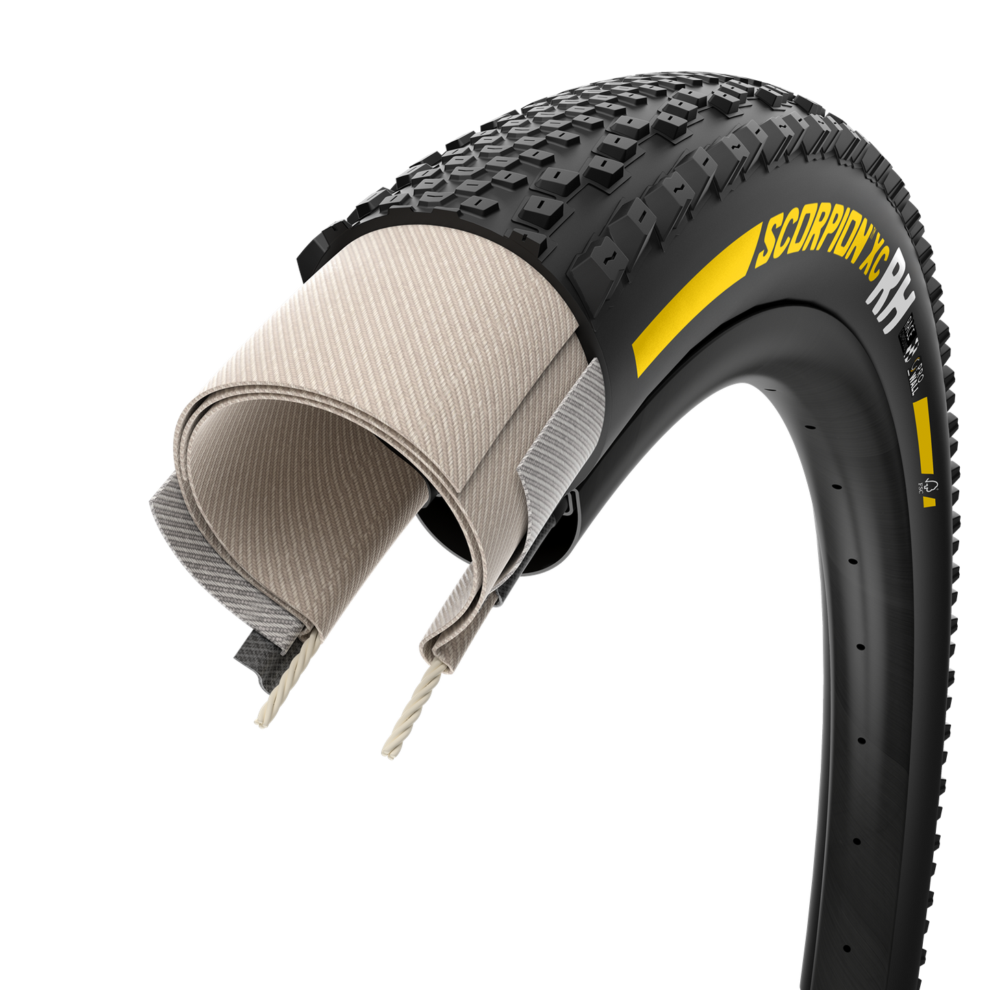 Neumático PIRELLI SCORPION RACE XC RH ProWall 29x2.40 Tubeless Ready Blando Amarillo Team Edition