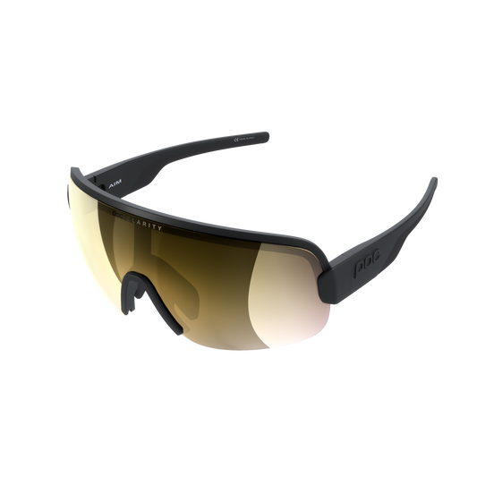 Gafas POC AIM Black Clarity Road Partly Sunny Gold Lens