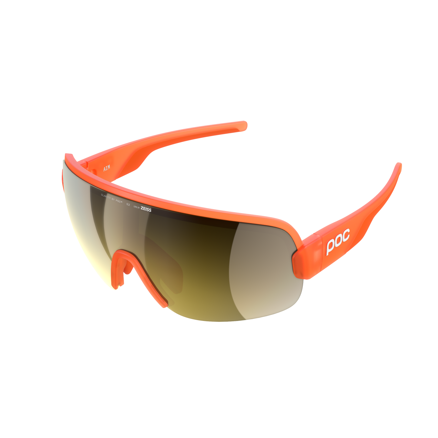Gafas POC AIM Translucent Fluorescent Orange Clarity Road Partly Sunny Gold