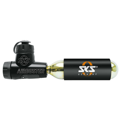 Inflador CO2 SKS GERMANY AIRBUSTER + Cartucho CO2 Roscado 16 g (x1)