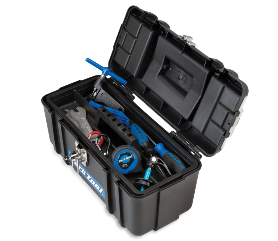 Park Tool AK-5, contenido del maletín con la bandeja colocada