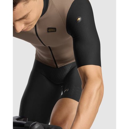 Maillot ASSOS EQUIPE RS S11 Mangas Cortas Negro/Beige