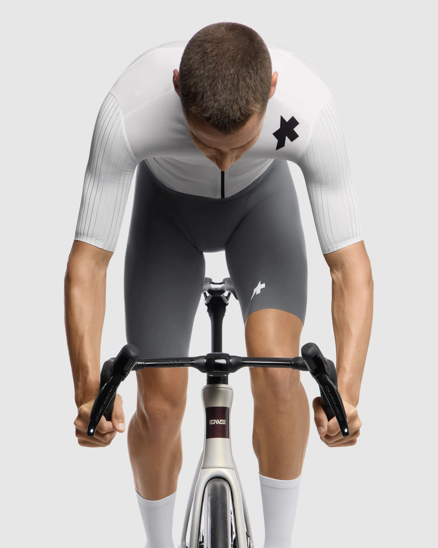 Maillot ASSOS EQUIPE RS S11 Manga Corta Blanco