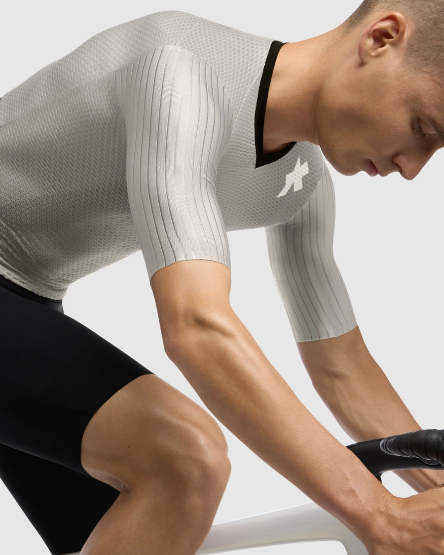 Maillot ASSOS EQUIPE RSR S11 Manga Corta Blanco 2026