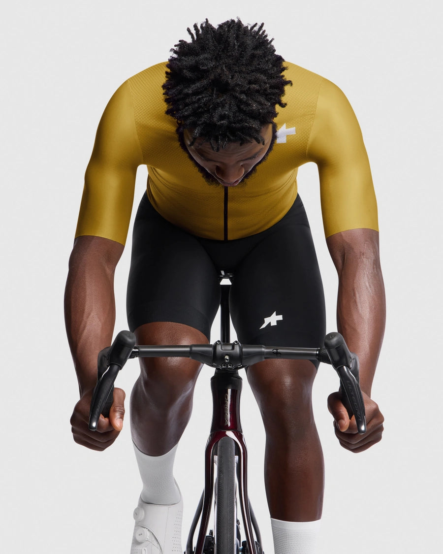Maillot ASSOS MILLE GT S11 EVO Manga Corta Amarillo Dorado