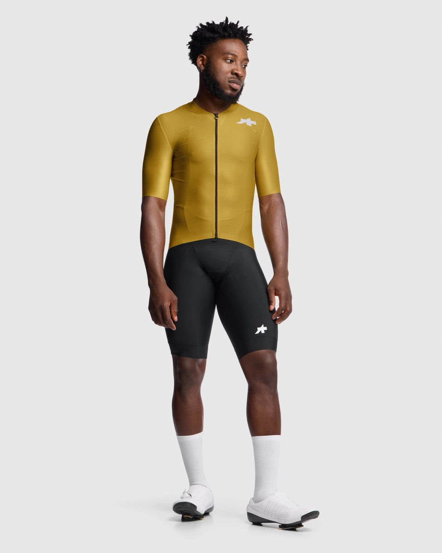Maillot ASSOS MILLE GT S11 EVO Manga Corta Amarillo Dorado