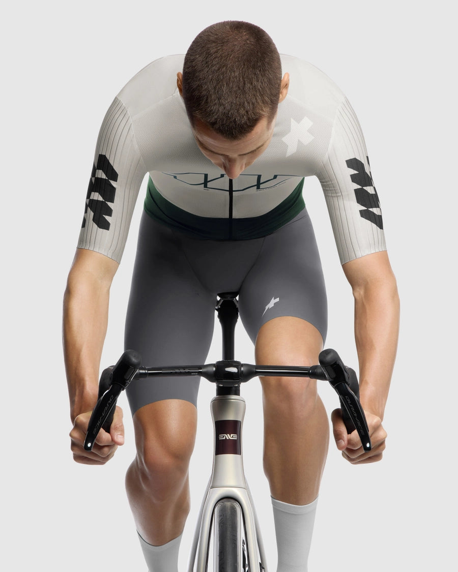 Maillot de manga corta ASSOS EQUIPE RS S11 Something to say Blanco