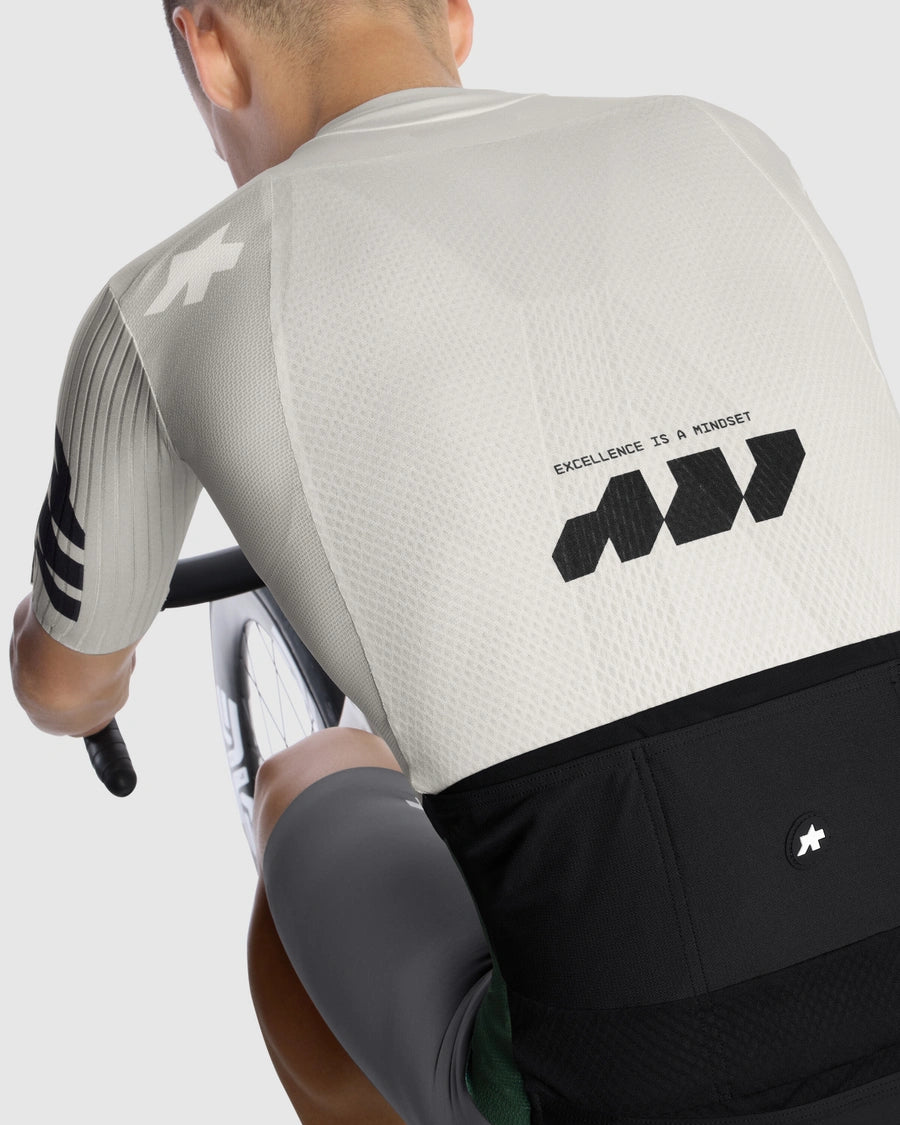 Maillot de manga corta ASSOS EQUIPE RS S11 Something to say Blanco