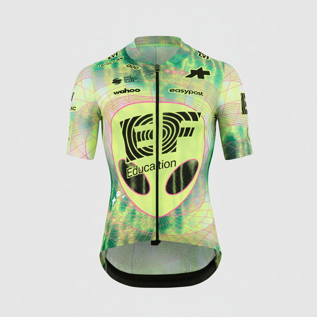 Maillot ASSOS MILLE GT EDUCATION FIRST GIRO Manga corta Negro/Amarillo