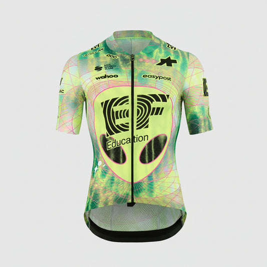 Maillot ASSOS MILLE GT EDUCATION FIRST GIRO Manga corta Negro/Amarillo