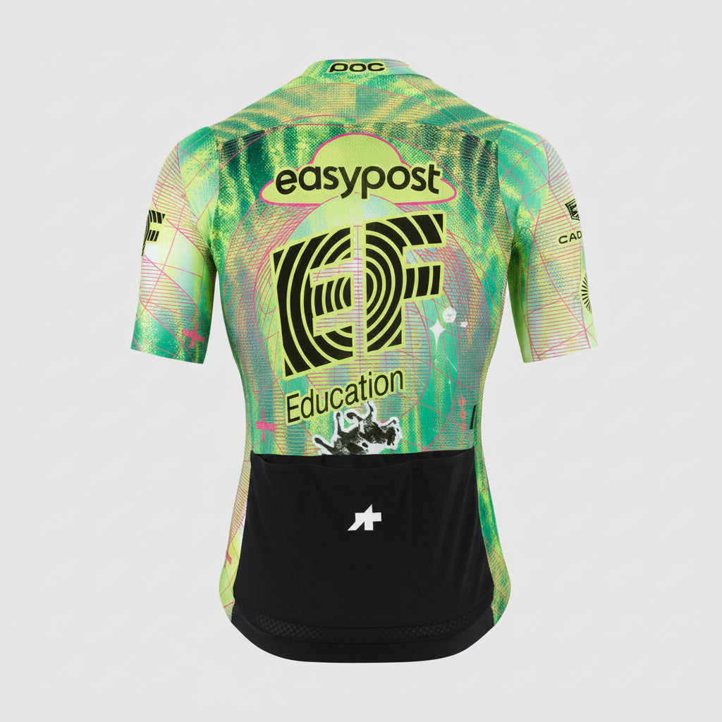 Maillot ASSOS MILLE GT EDUCATION FIRST GIRO Manga corta Negro/Amarillo
