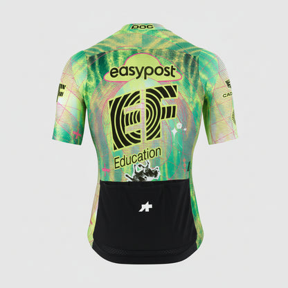 Maillot ASSOS MILLE GT S11 EVO EDUCATION FIRST Mangas Cortas Verde/Amarillo