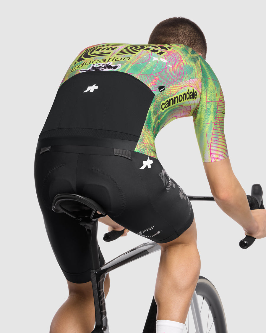 Maillot ASSOS MILLE GT EDUCATION FIRST GIRO Manga corta Negro/Amarillo