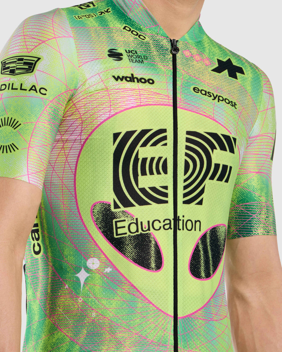 Maillot ASSOS MILLE GT EDUCATION FIRST GIRO Manga corta Negro/Amarillo