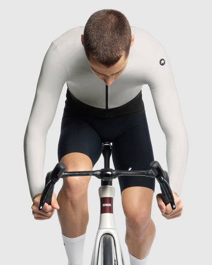 Maillot ASSOS EQUIPE R SPRING FALL S11 Mangas Largas Blanco