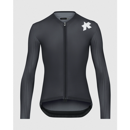 Maillot ASSOS EQUIPE RS S11 Mangas Largas Negro/Gris