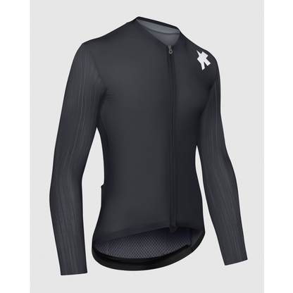 Maillot ASSOS EQUIPE RS S11 Mangas Largas Negro/Gris